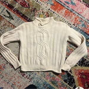 Ricki beige Vintage sweater Lambswool and angora rabbit hair size M